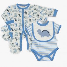 C12095: Baby Boys 5 Piece Net Bag Gift Set (0-9 Months)